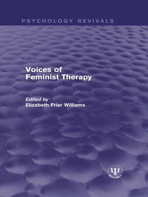 cover image of Voices of Feminist Therapy